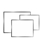 Quadro Branco 50x75 c/Moldura Alumínio