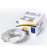 Embalagem de Alumínio W8P 850ml c/ tampa Cartão Plastificado Máquina c/ 100 Redondo Wyda