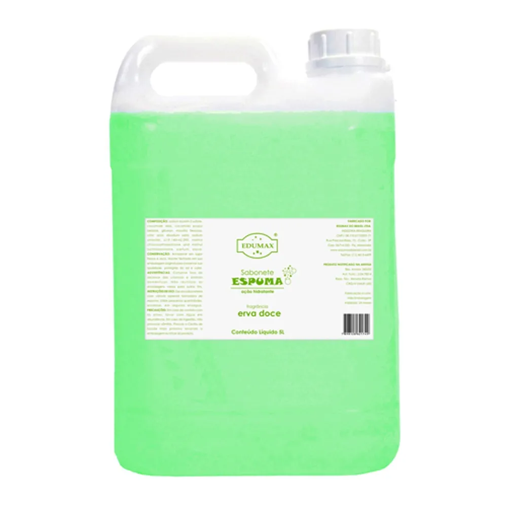 Sabonete espuma erva doce 5l edumax