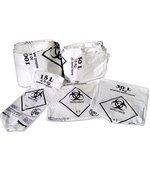 Saco p/ lixo 100lt Branco 7m Infectante c/ 100