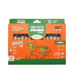 Kit Lápis de Cor 13 Cores Jumbo 4 em 1 c/Apontador e Pincel LEOELEO 72108