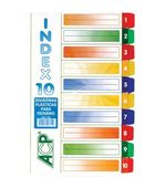 Divisoria p/ fichario Univ c/ 10 Color Acp 755