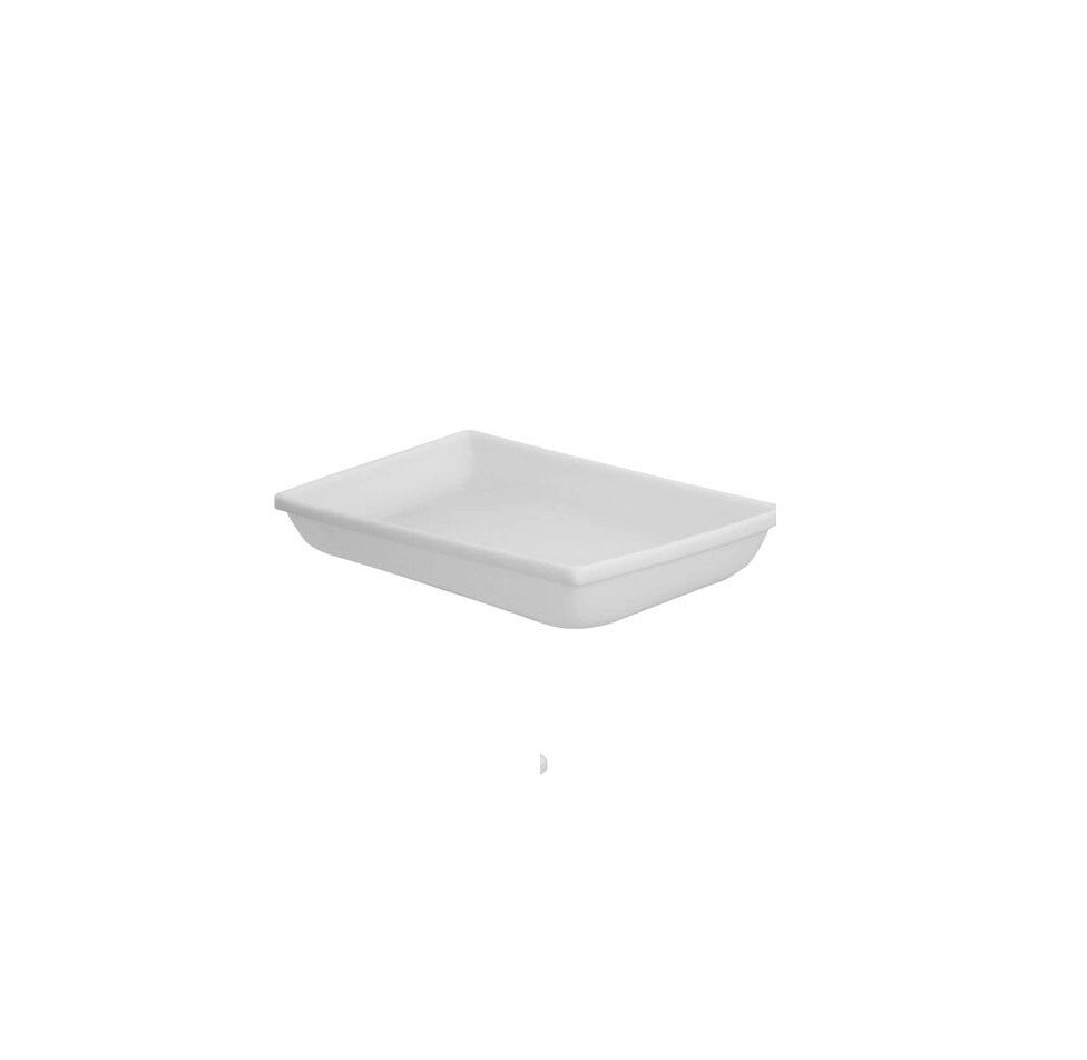Bandeja pl stica natural mr branca 60x40x10cm