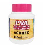 Tinta PVA Fosca p/ Artesanato 100ml Branca 519 Acrilex 03210