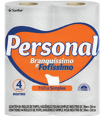 Papel Higienico Personal 30mts F.simples Pct c/ 4