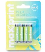 Pilha Alcalina Palito AAA c/4 Maxprint 6362