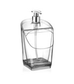Dispenser Porta Detergente e Esponja Transparente Translúcido 18,8x11,3 UZ354