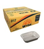 Embalagem de Alumínio D12 220ml c/ tampa Cartão Aluminizado Manual c/ 200 Retangular Wyda
