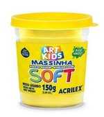 Massa de Modelar Soft 102 Amarelo Limão 150g Acrilex