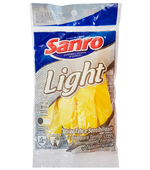 Luva de Látex Forrada Amarela G (8) Sanro Light CA 43301
