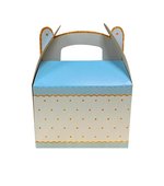 Caixa Surpresa Decorada 12x16,5x6cm Azul Glamour c/8und - Kit Festa