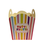 Cachepot Multiuso Decorado 9,5x11x9,5cm Tutti Frutti c/8und - Kit Festa