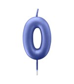 Vela Metalizada 6cm N0 Azul 4530 Make+