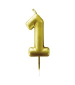 Vela Metalizada 6cm N1 Ouro 4542 Make+