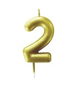 Vela Metalizada 6cm N2 Ouro 4543 Make+