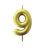 Vela Metalizada 6cm N9 Ouro 4550 Make+