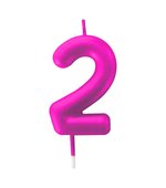 Vela Metalizada 6cm N2 Pink 4510 Make+