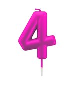 Vela Metalizada 6cm N4 Pink 4512 Make+