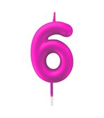 Vela Metalizada 6cm N6 Pink 4514 Make+