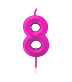 Vela Metalizada 6cm N8 Pink 4516 Make+