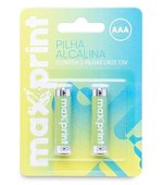Pilha Alcalina Palito AAA c/2 Maxprint 6358