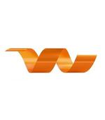 Fita Lisa 0,15x50mts Laranja Troppo