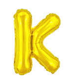 Balão Metalizado Letra K 40cm Dourado 8010 Make+