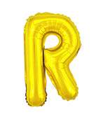 Balão Metalizado Letra R 40cm Dourado 8017 Make+