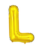 Balão Metalizado Letra L 40cm Dourado 8011 Make+