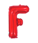Balão Metalizado Letra F 40cm Vermelho 8081 Make+