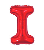Balão Metalizado Letra I 40cm Vermelho 8084 Make+