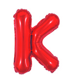 Balão Metalizado Letra K 40cm Vermelho 8086 Make+