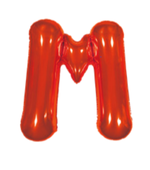 Balão Metalizado Letra M 40cm Vermelho 8088 Make+