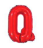 Balão Metalizado Letra Q 40cm Vermelho 8092 Make+