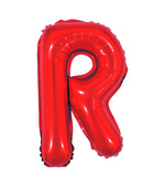 Balão Metalizado Letra R 40cm Vermelho 8093 Make+