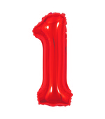 Balão Metalizado N1 40cm Vermelho 8103 Make+