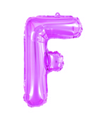 Balão Metalizado Letra F 40cm Pink 8119 Make+