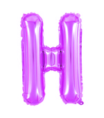 Balão Metalizado Letra H 40cm Pink 8121 Make+