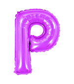 Balão Metalizado Letra P 40cm Pink 8129 Make+