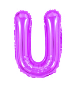 Balão Metalizado Letra U 40cm Pink 8134 Make+