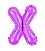 Balão Metalizado Letra X 40cm Pink 8137 Make+