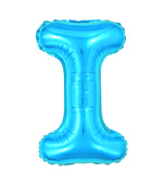 Balão Metalizado Letra I 40cm Azul 8160 Make+