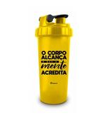 Coqueteleira - O Corpo Alcança o que a mente acredita 600ml Brasfoot