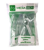 Colher p/ sobremesa Cristal c/ 50 Mexa Bem