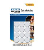 Feltro Adesivo Branco c/24 un Redondo Tekbond 2000