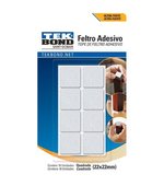 Feltro Adesivo Branco c/16 un Quadrado Tekbond 2200
