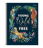 Caderno 10x1 Esp 160fls Capa Dura Jungle Heart Tilibra 1146