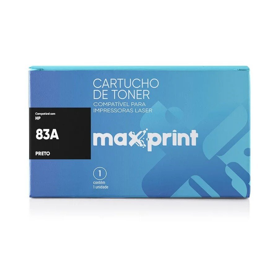 Toner hp 83 cf283a preto maxprint 5613270 345724aa.