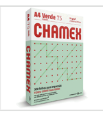 Papel A4 75g Verde c/ 500 Chamex