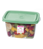 Pote Plástico Retangular c/Tampa Verde 580ml Sanremo 180